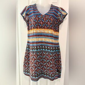 Japna Burgundy Print Dress